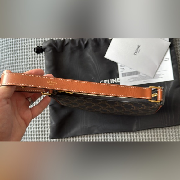 Celine Ava Tan and Brown Patterned Bag - Picture 4 of 5